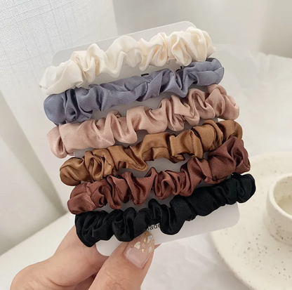 Colored Satin Scrunchie