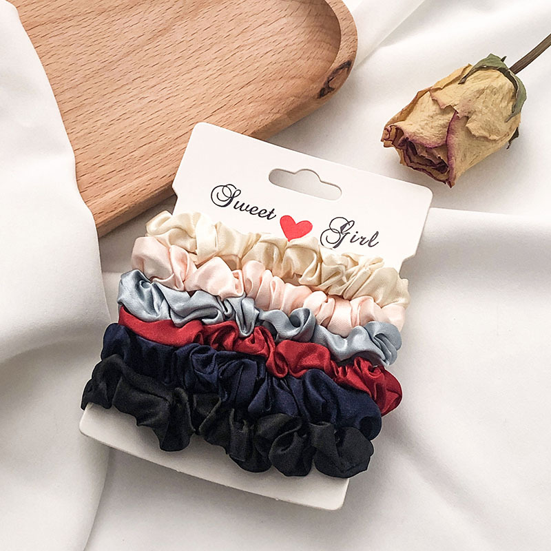 Colored Satin Scrunchie