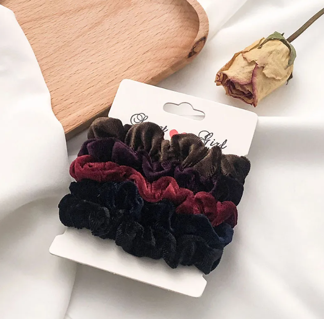Colored Satin Scrunchie